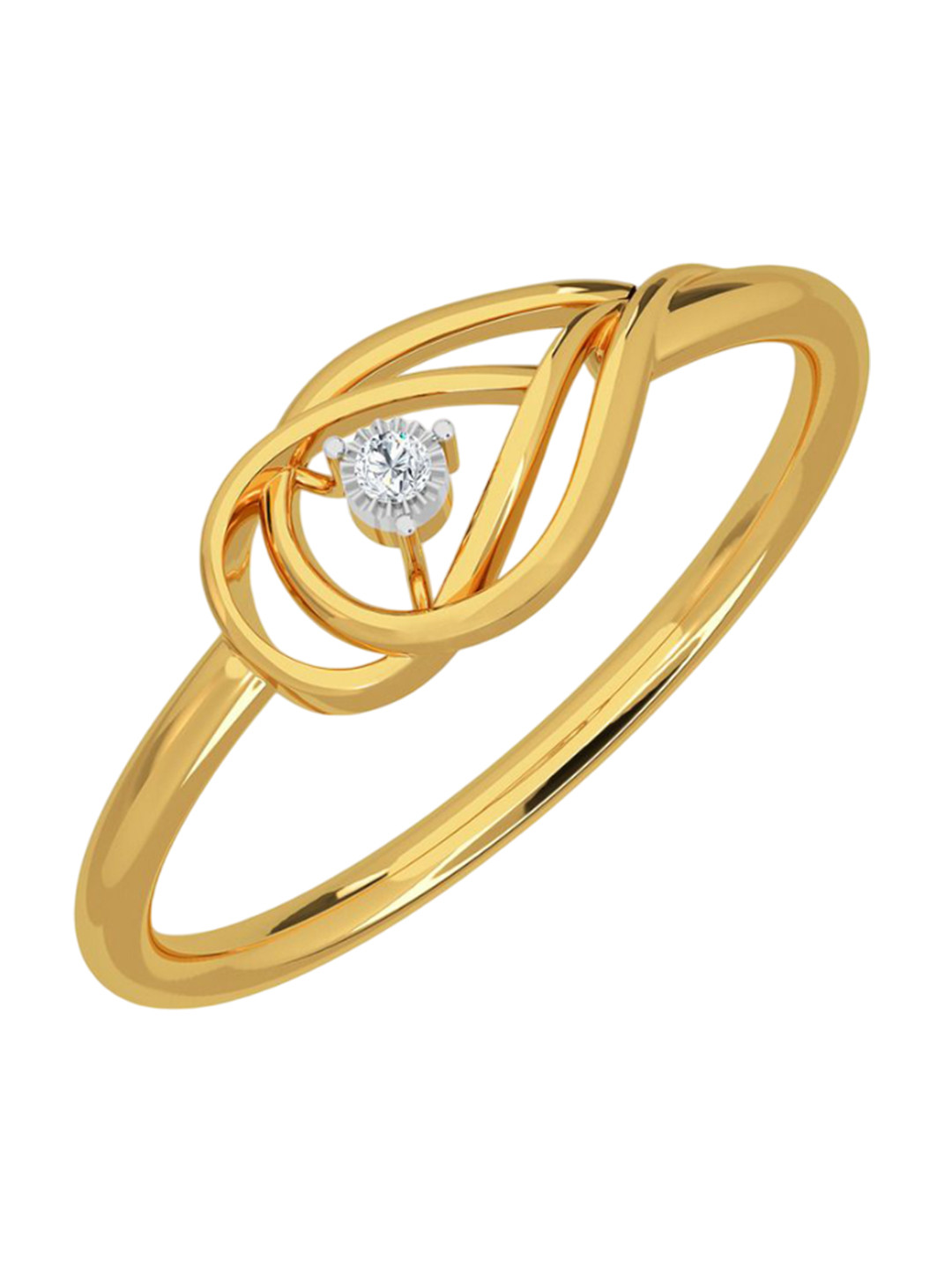 KISNA DIAMOND AND GOLD JEWELLERY Women Diamond Ring 14 Kt
