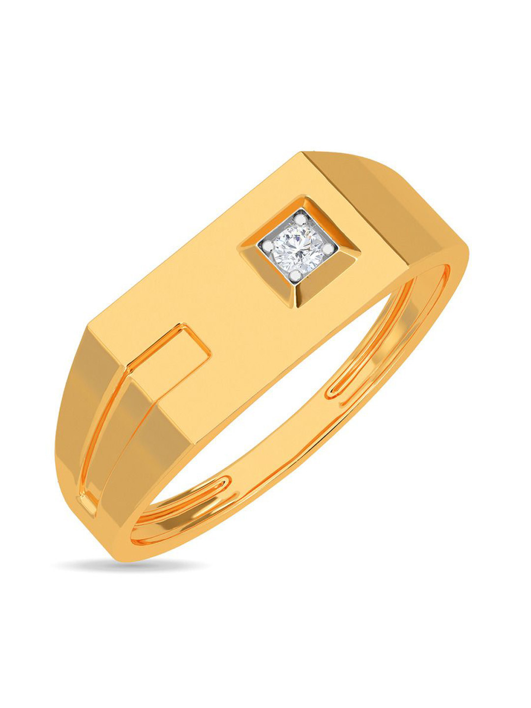 KISNA DIAMOND AND GOLD JEWELLERY Men 14 Kt Ring Diamond 2.68 g