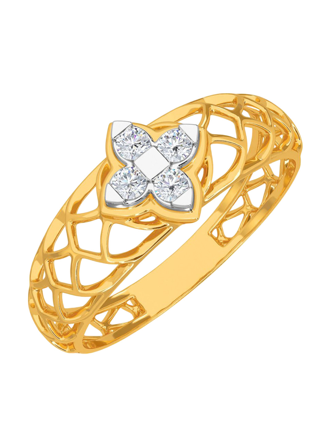 KISNA DIAMOND AND GOLD JEWELLERY Women Diamond Ring 14 Kt