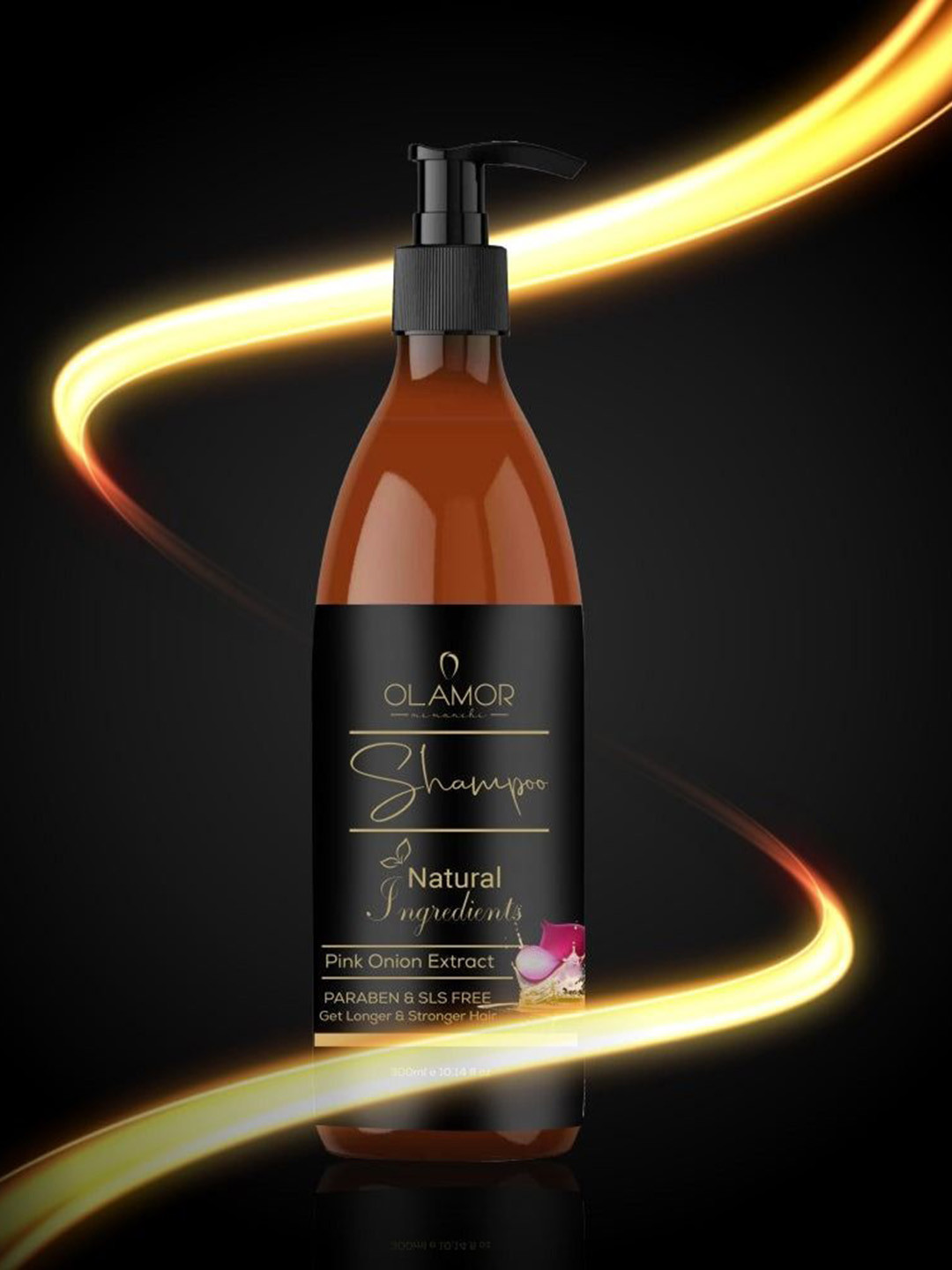 OLAMOR Pink Onion Hair Growth Shampoo - 300 ml
