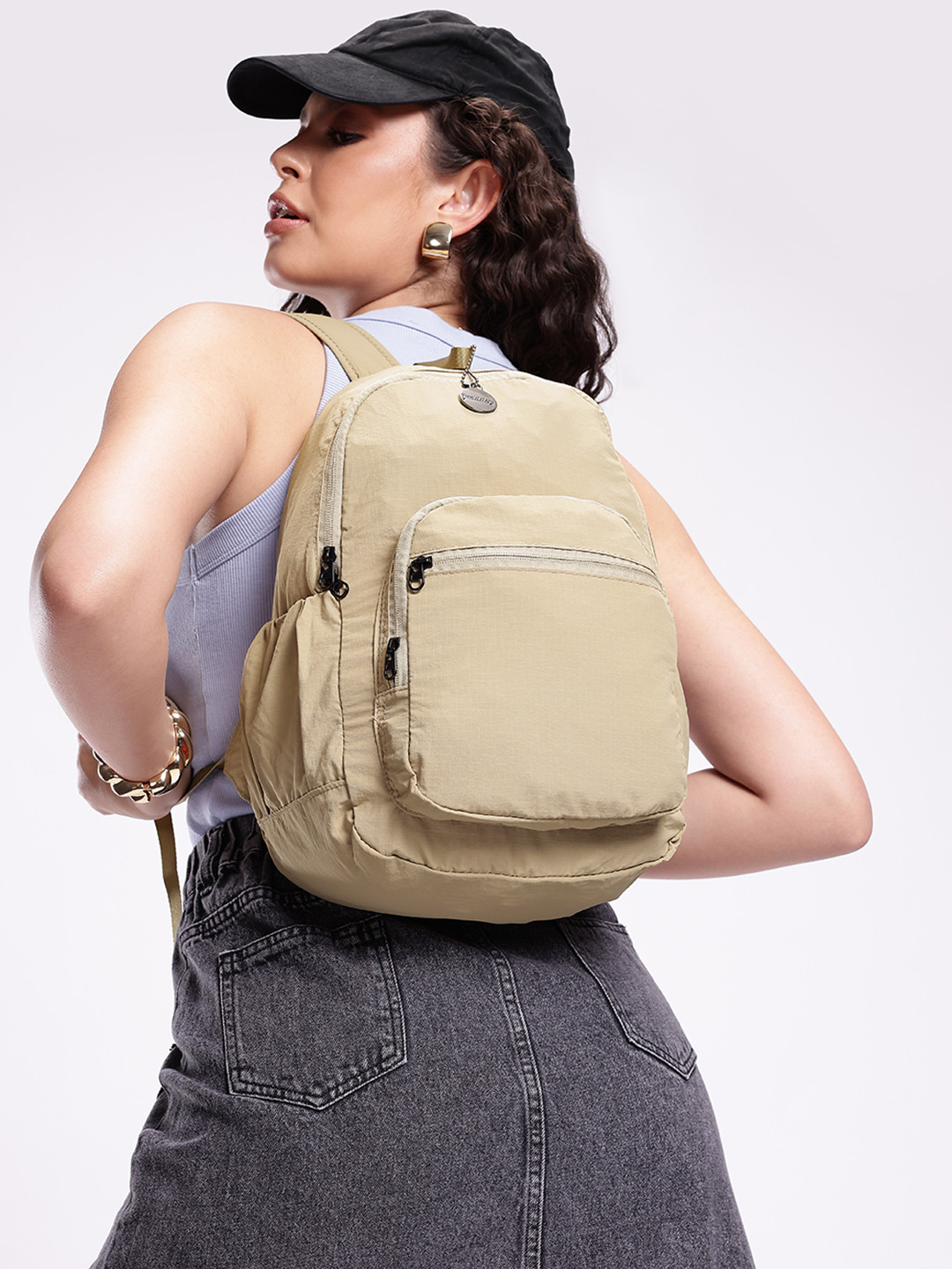 Roadster Women Backpack With Pouch