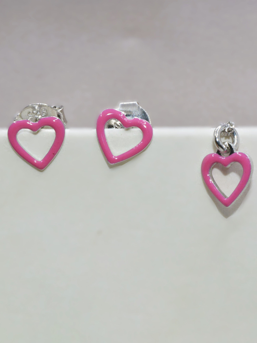 Luxevogue Rhodium-Plated 925 Silver Jewellery Set