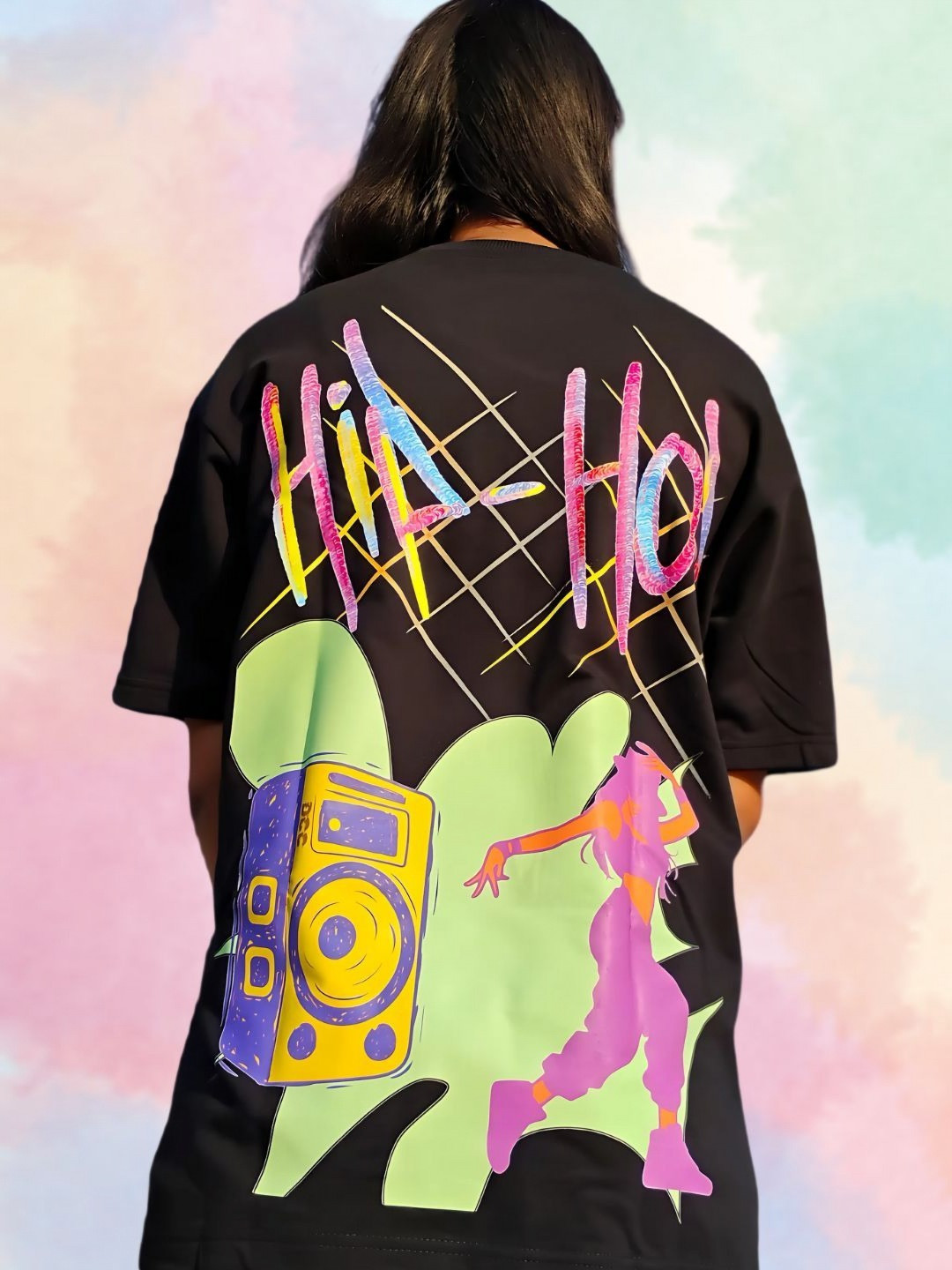 DOGAteens Women Sublimation Typography Printed Round Neck Cotton Oversized T-shirt