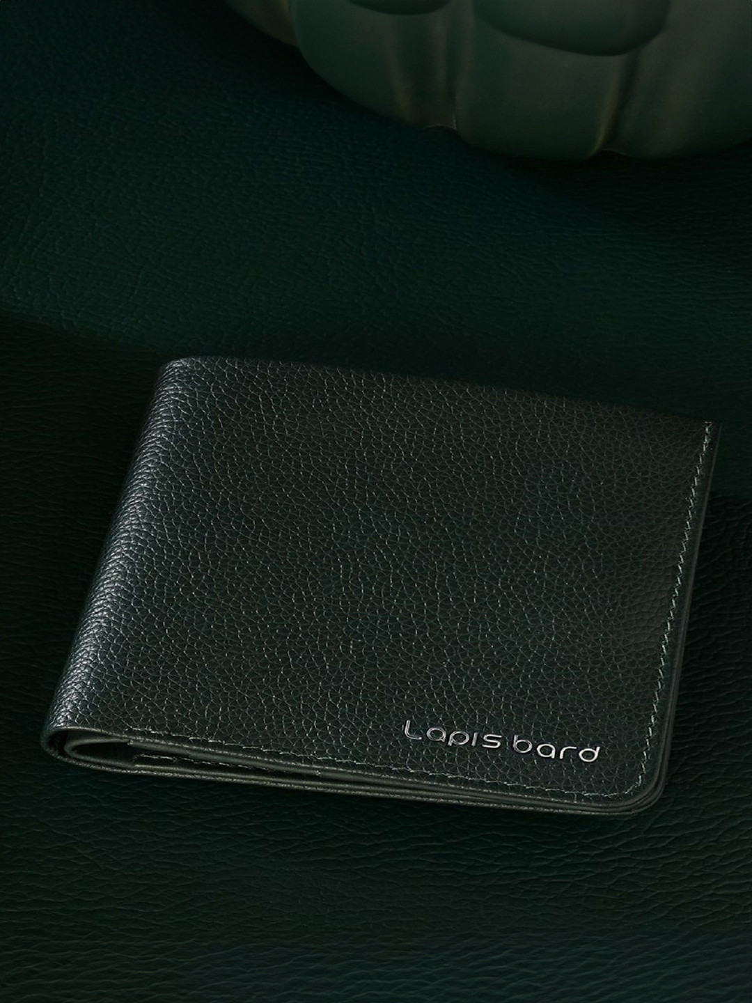 Lapis Bard Green Verdant Dual Compartment Bi-Fold Wallet