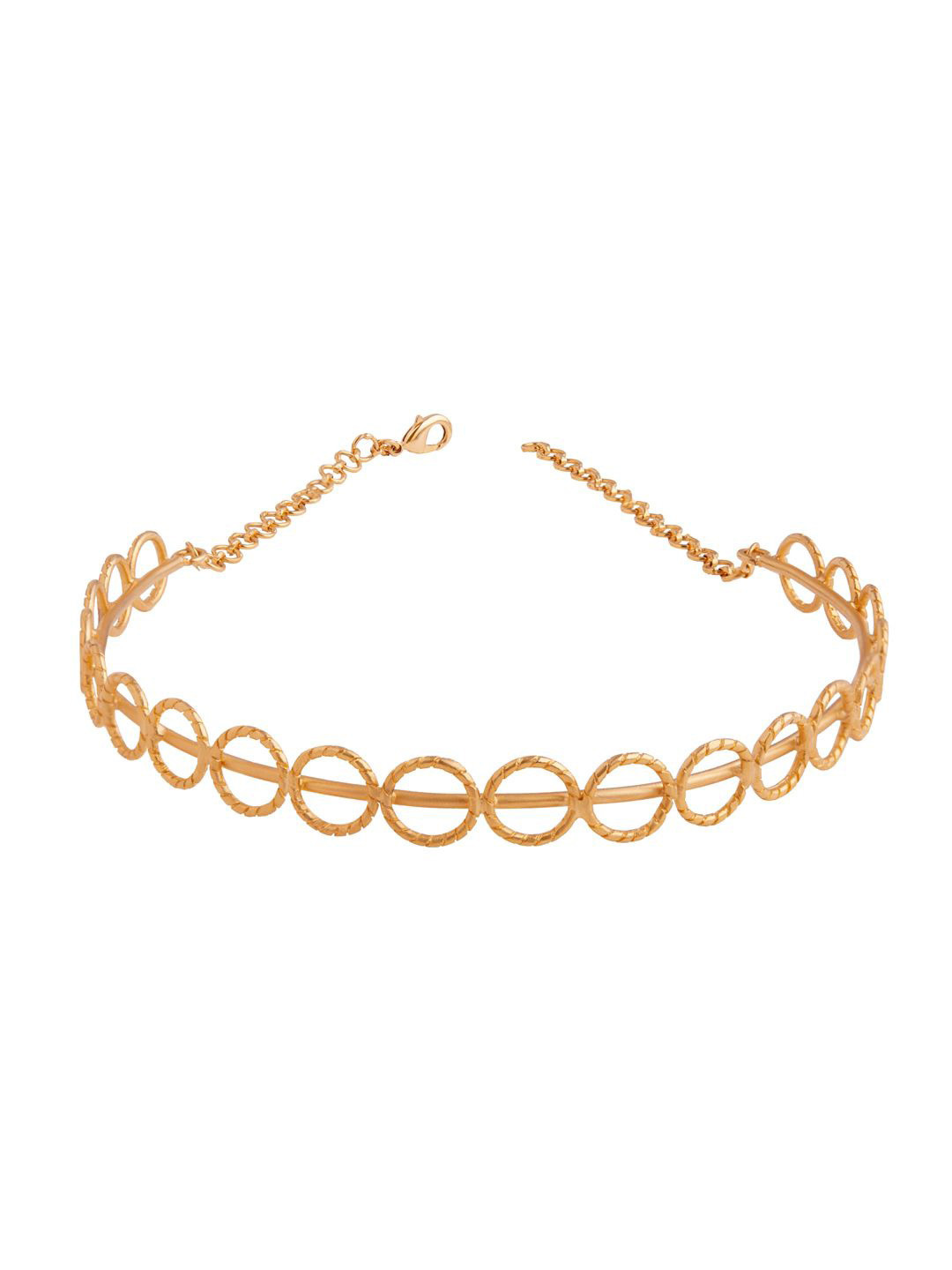 Ethnic Andaz Brass Gold-Plated Handcrafted Necklace