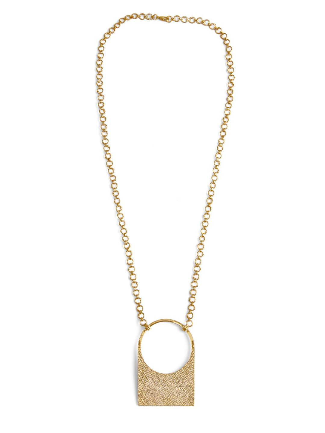 Ethnic Andaz Brass Gold-Plated Handcrafted Necklace