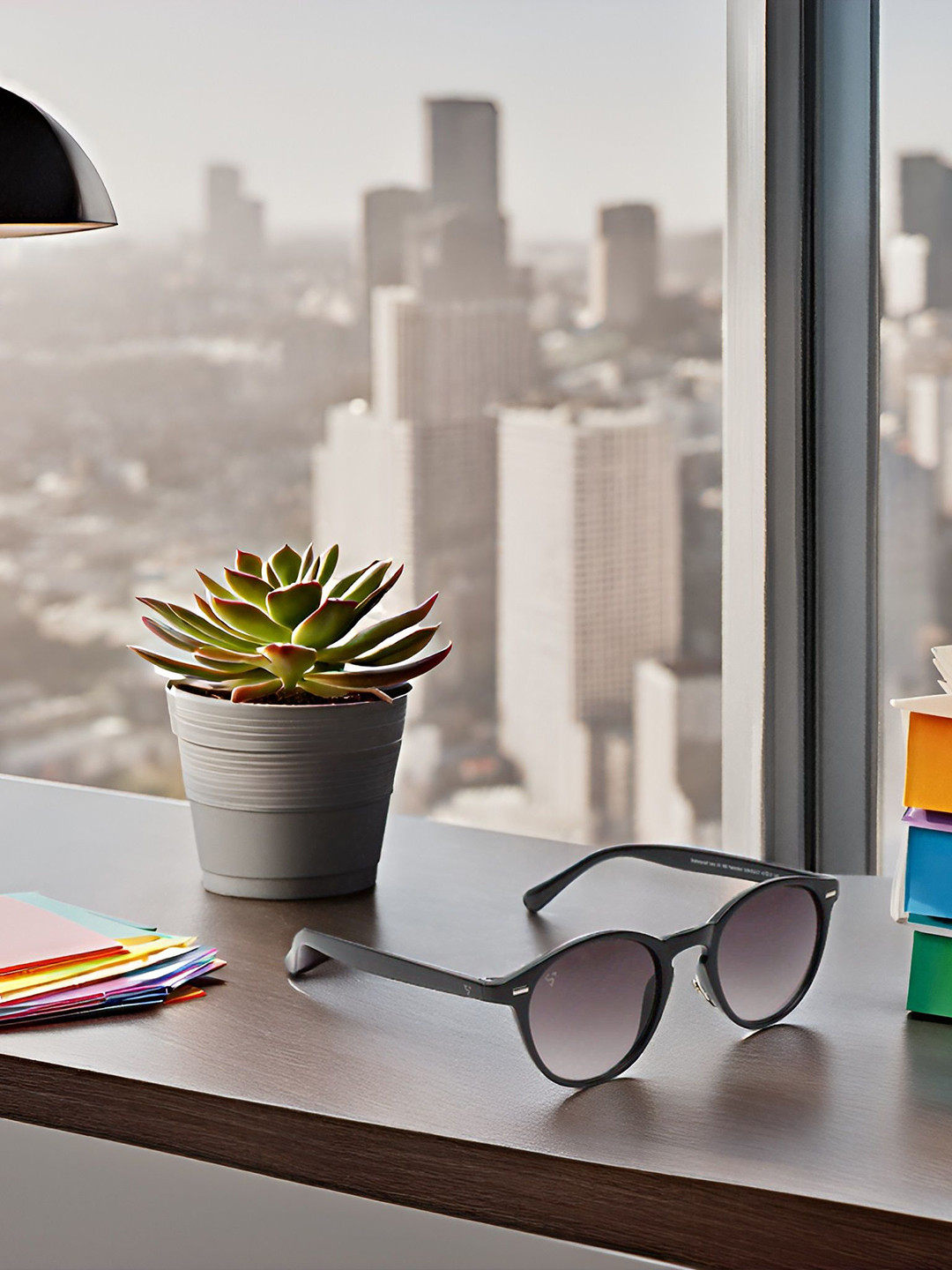 SUNNIES Unisex Round Sunglasses with UV Protected Lens SNS-013-C7(P)