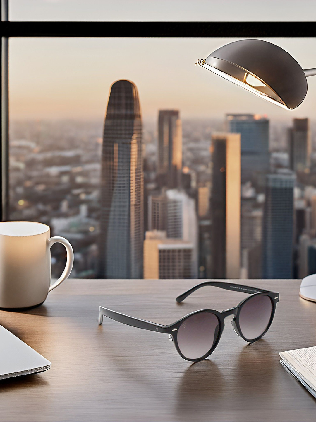 SUNNIES Unisex Round Sunglasses with UV Protected Lens SNS-013-C7(F)