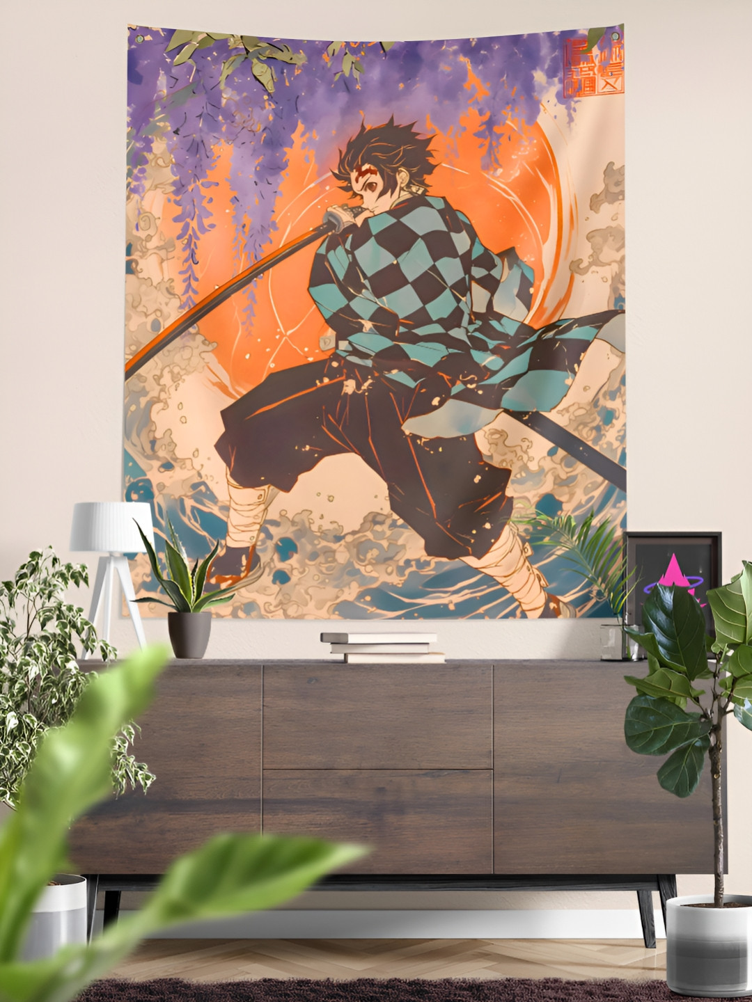 COMICSENSE Demon Slayer Anime Nichirin Warrior Printed Tapestry