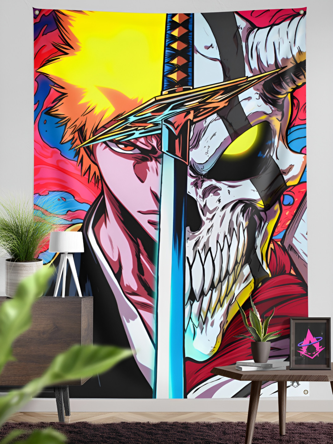 COMICSENSE Bleach Anime Hollow Printed Tapestry - Large