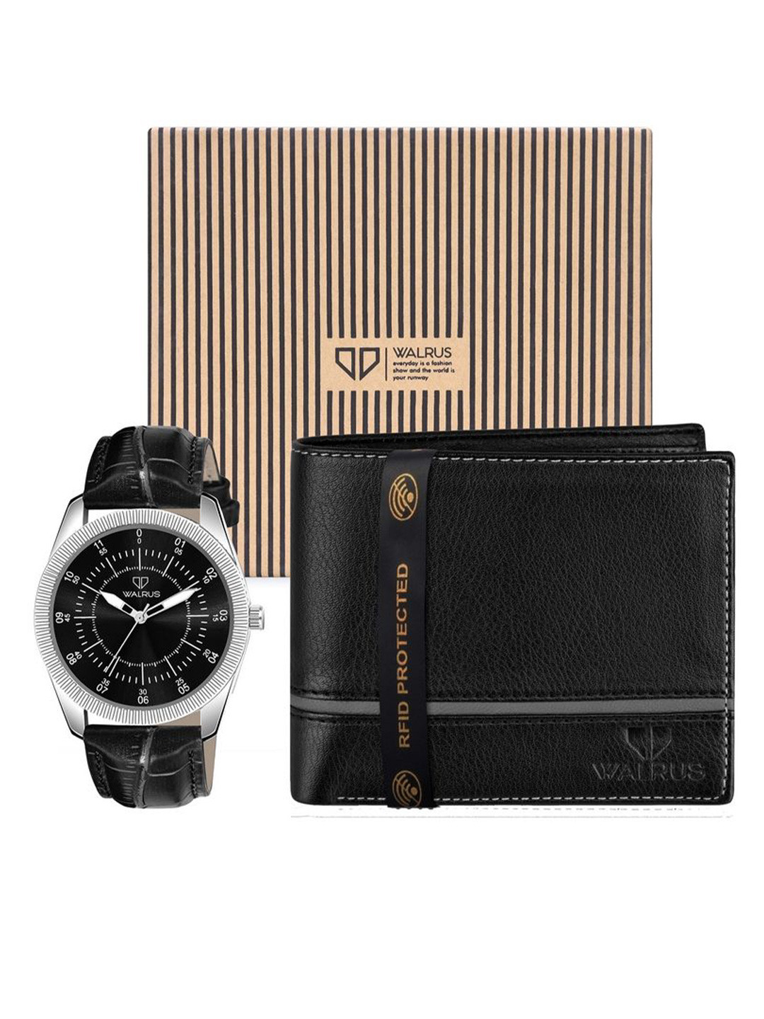 Walrus Men Watch and Wallet Accessory Gift Set