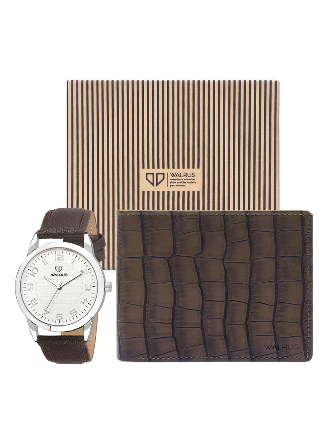 Walrus Men Watch and Wallet Accessory Gift Set