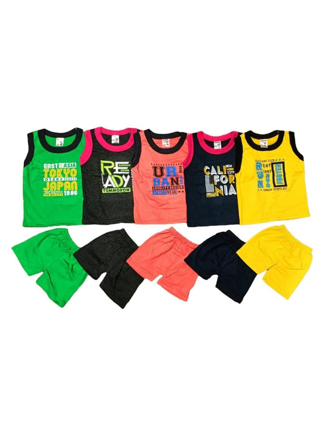 ZIPWELL Unisex Kids Printed Top with Shorts