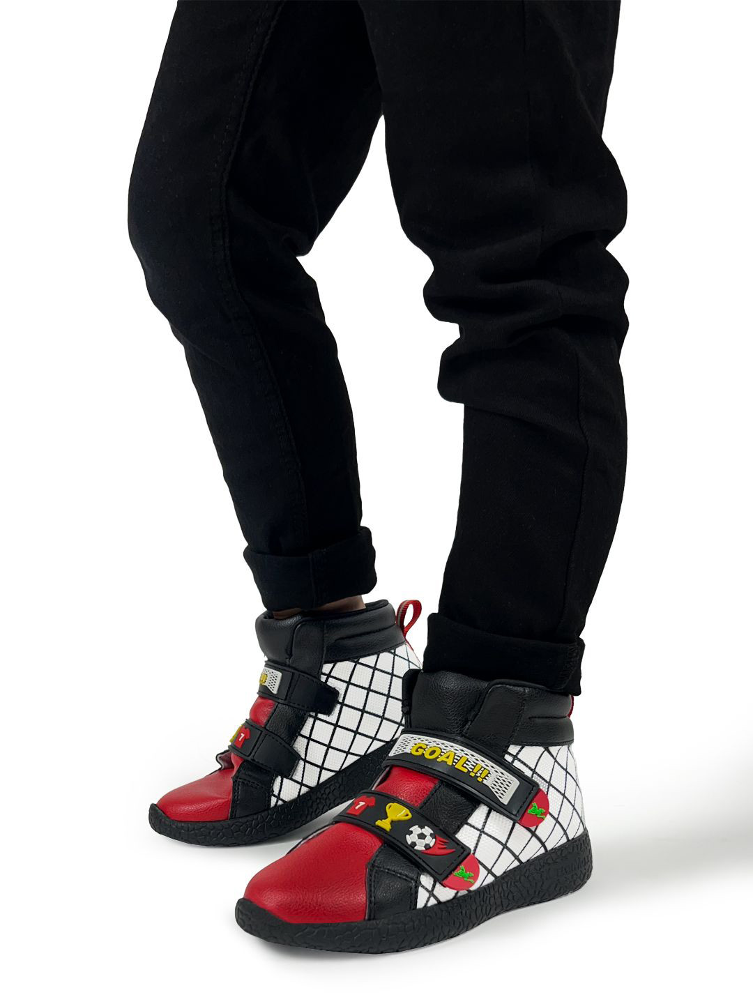 KazarMax Boys Hopits Soccer Goal Ankle Length Sneakers Shoes