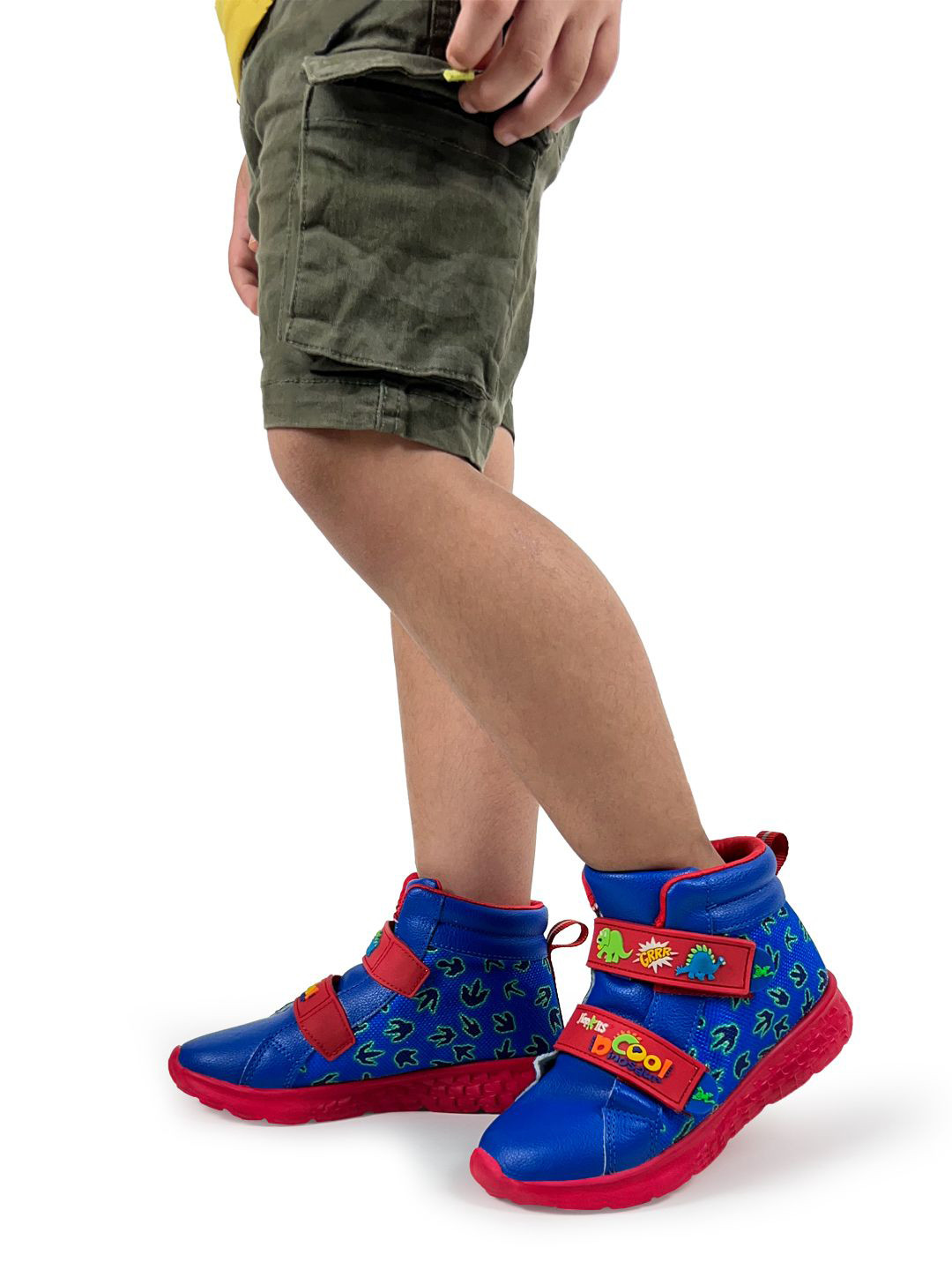 KazarMax Boys Slip-On Hopits Kids Boys Blue Cool Dino Ankle Length Shoes Sneakers