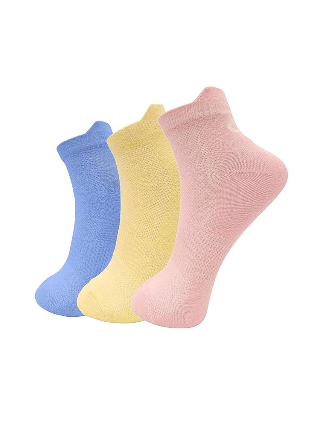 Xjarvis Women Pack Of 3 Ankle-LengthSocks