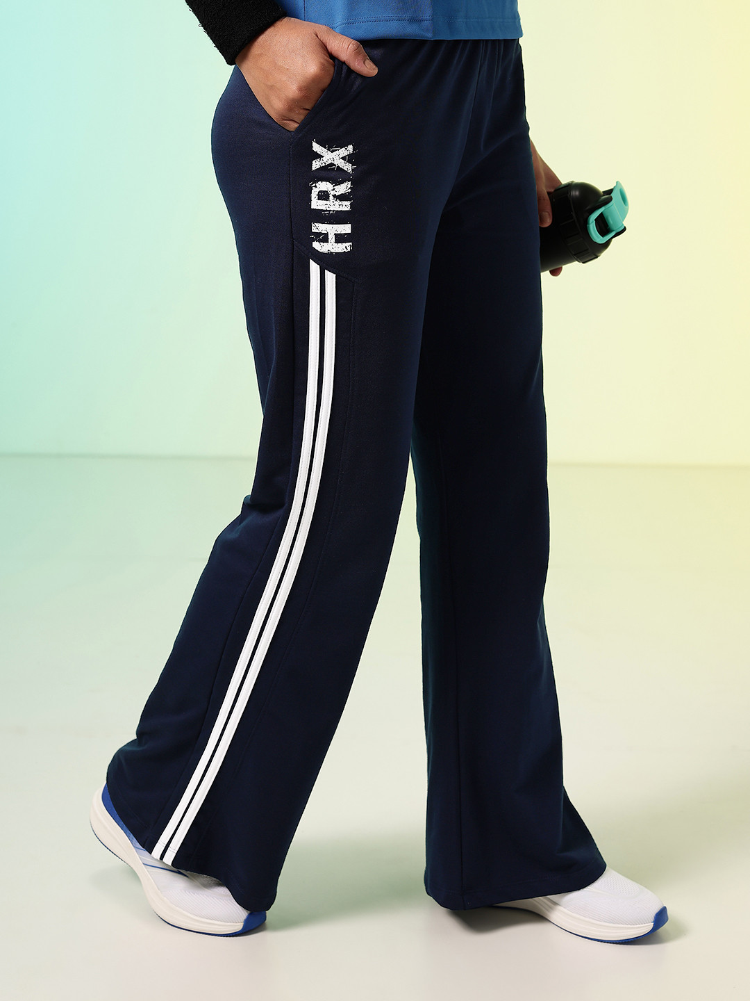 HRX by Hrithik Roshan Women Brand Logo Printed Training or Gym Sports Track Pants