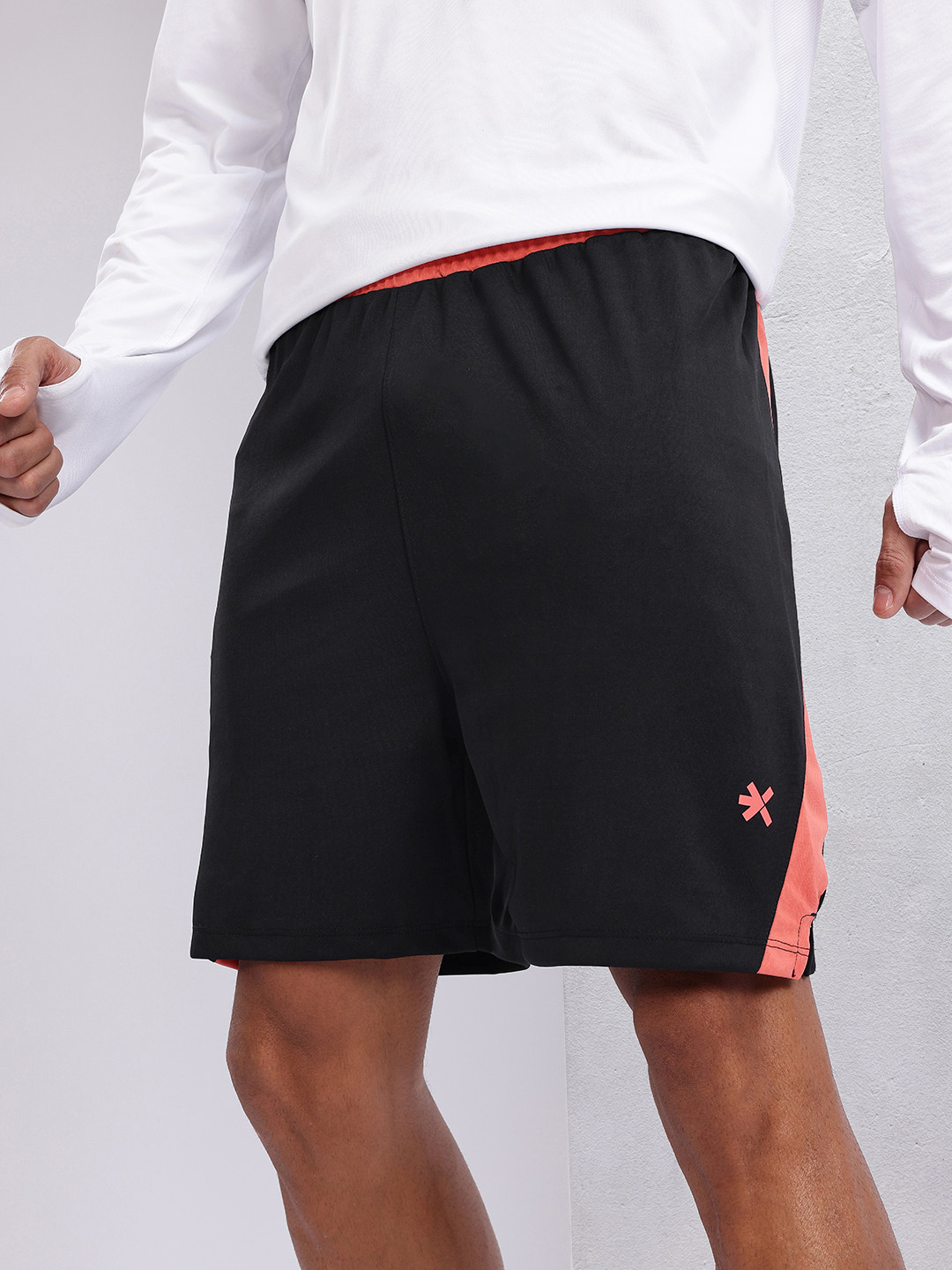 HRX by Hrithik Roshan Men Mid-Rise Rapid-Dry Running Shorts with Side Taping