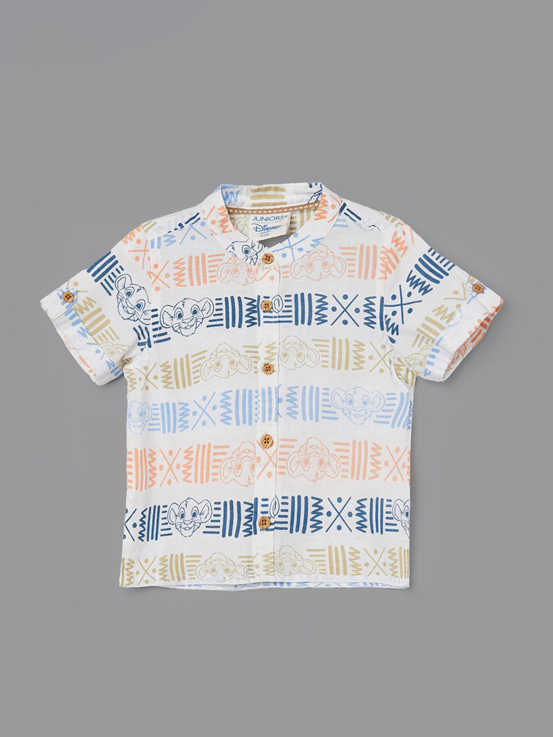 Juniors by Lifestyle Boys Lion King Printed Cotton Shirt