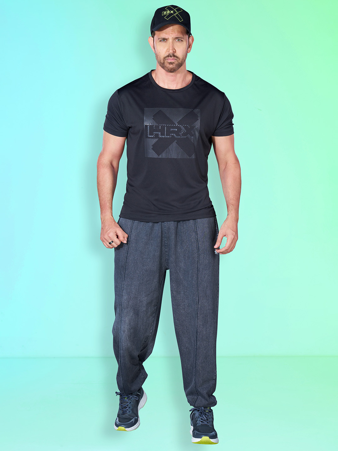 HRX by Hrithik Roshan Men Retro Pure Cotton Training Joggers