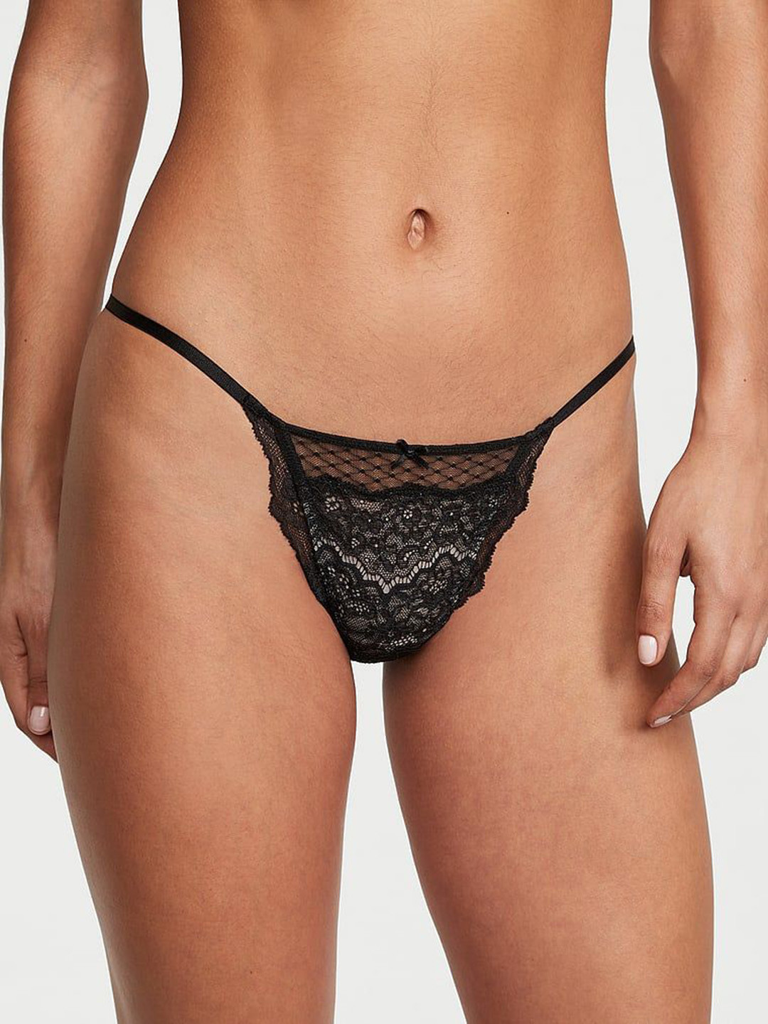 Victoria's Secret Dream Angels Lace & Mesh String Bikini Panty