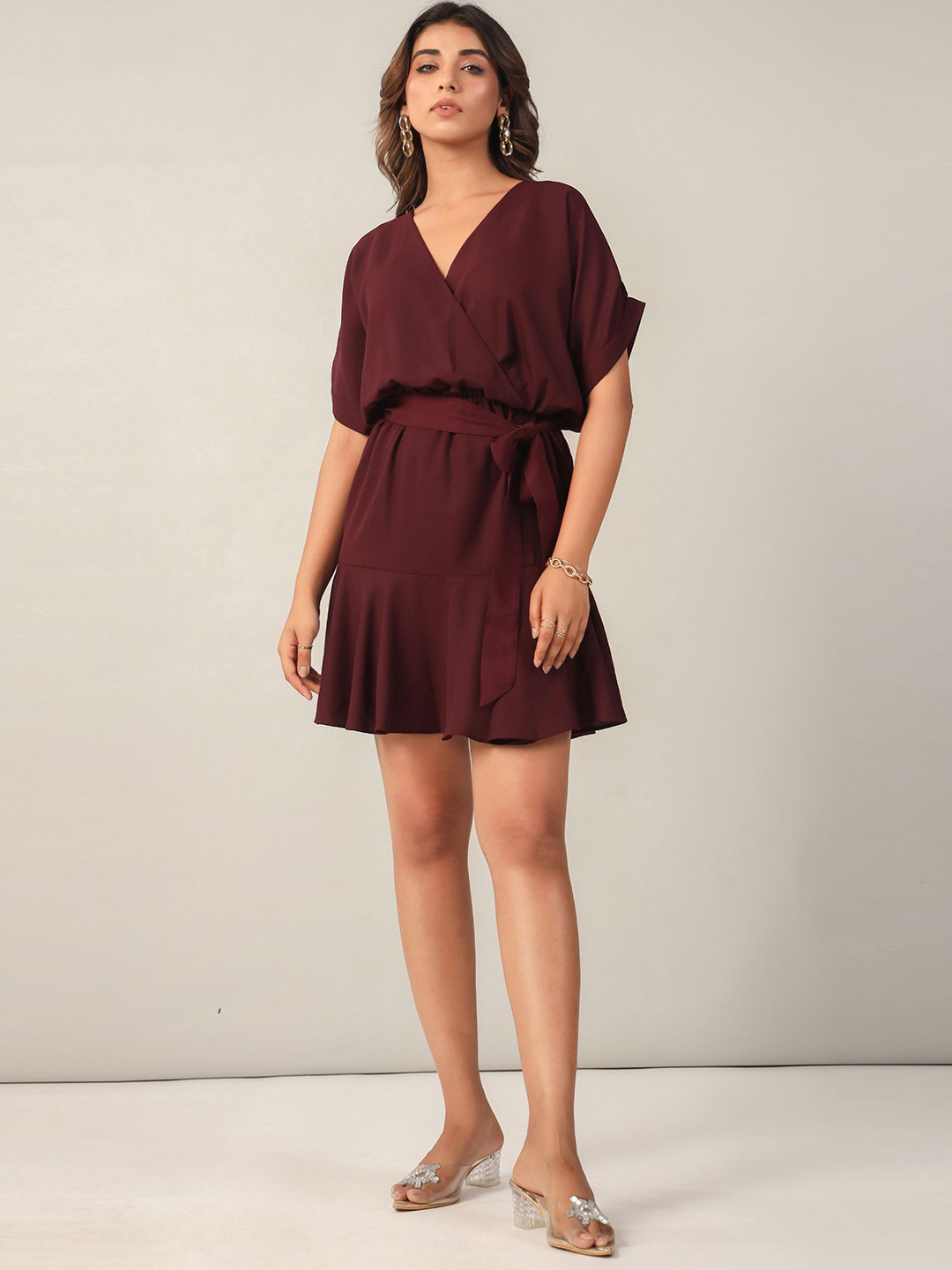 June 9 Clothing Women Fit & Flare Midi Dress