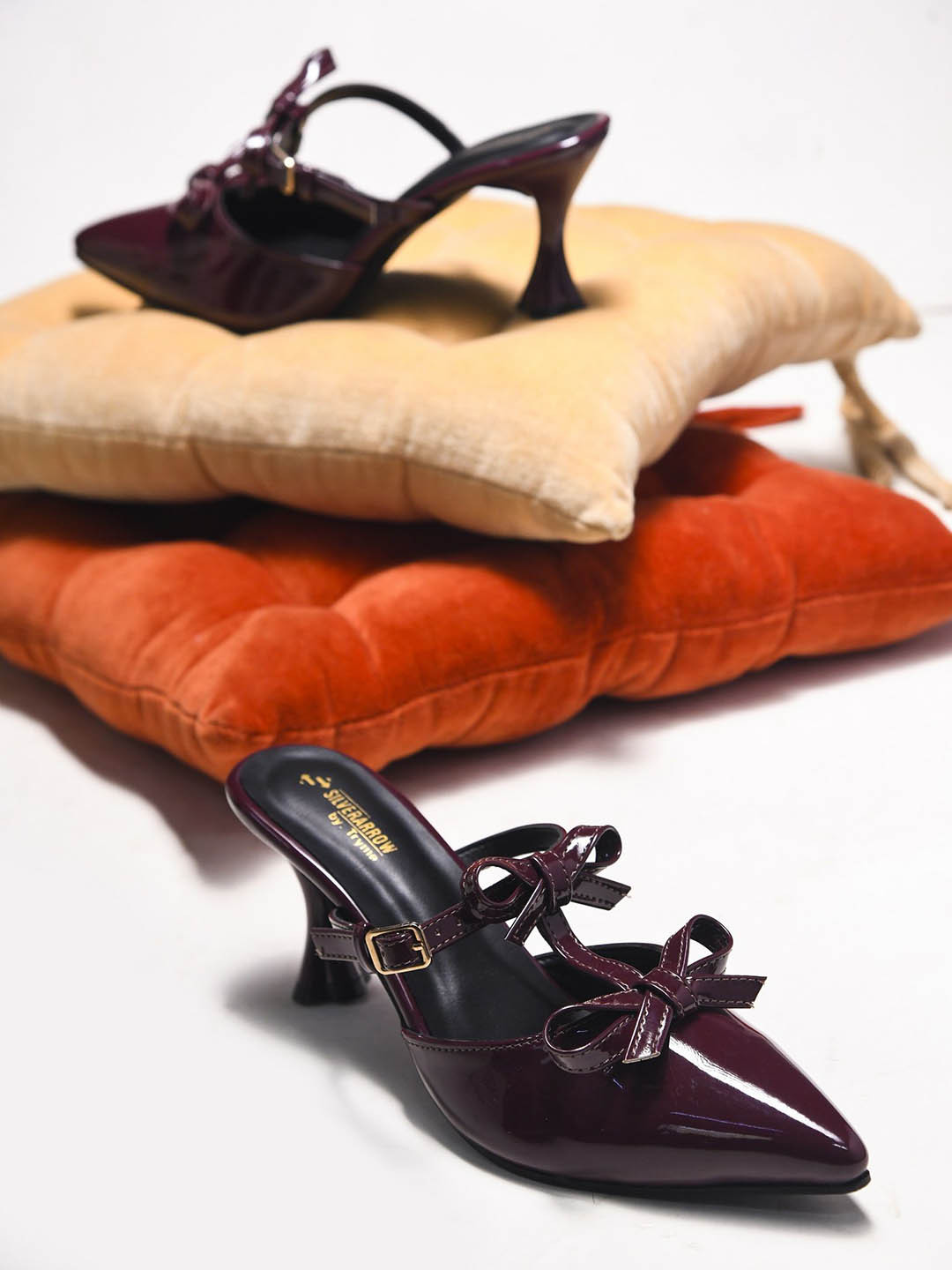 Try Me Women Pointed Toe Kitten Heels Pumps