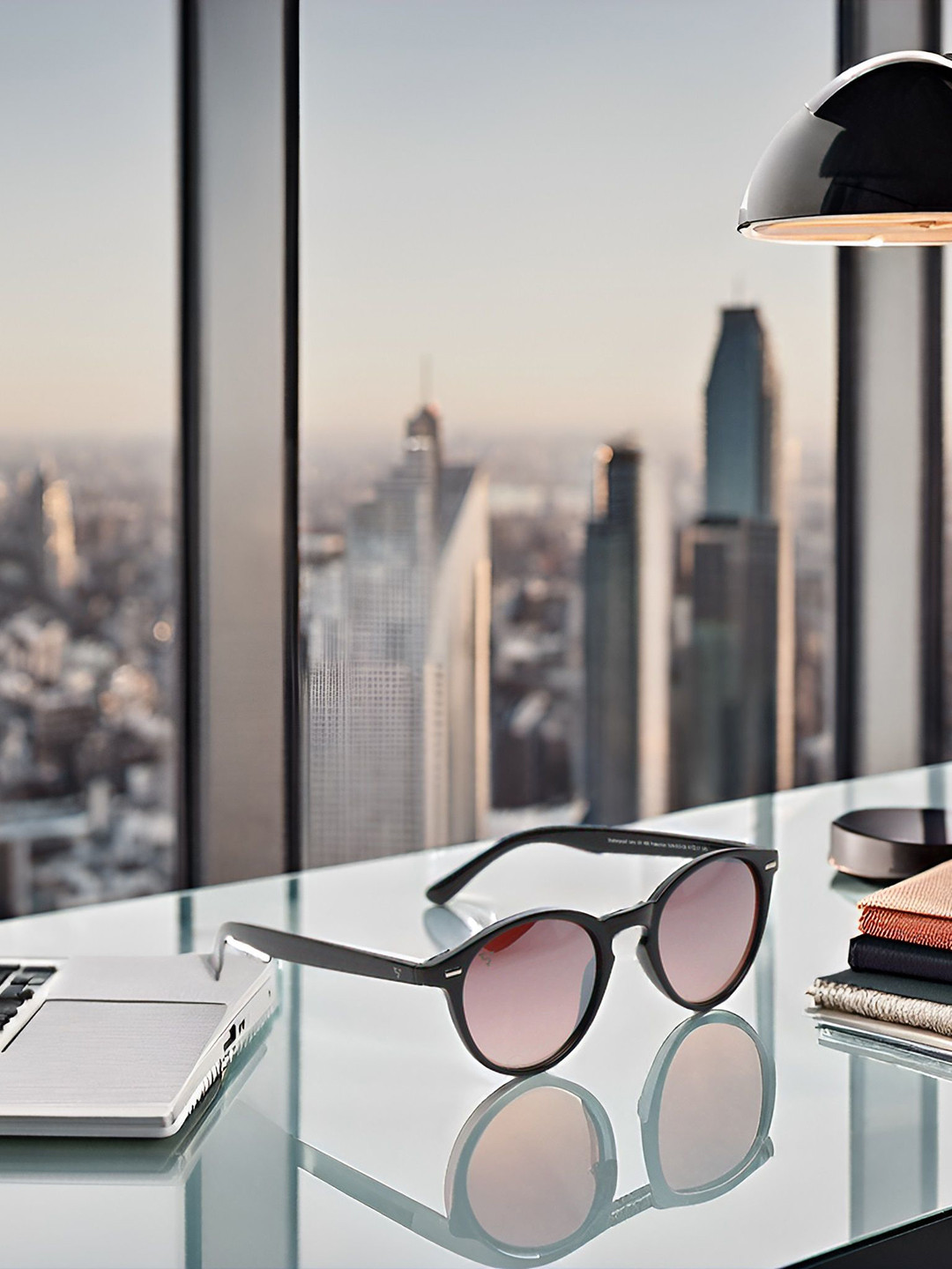 SUNNIES Unisex Round Sunglasses with UV Protected Lens SNS-013-C8(H)