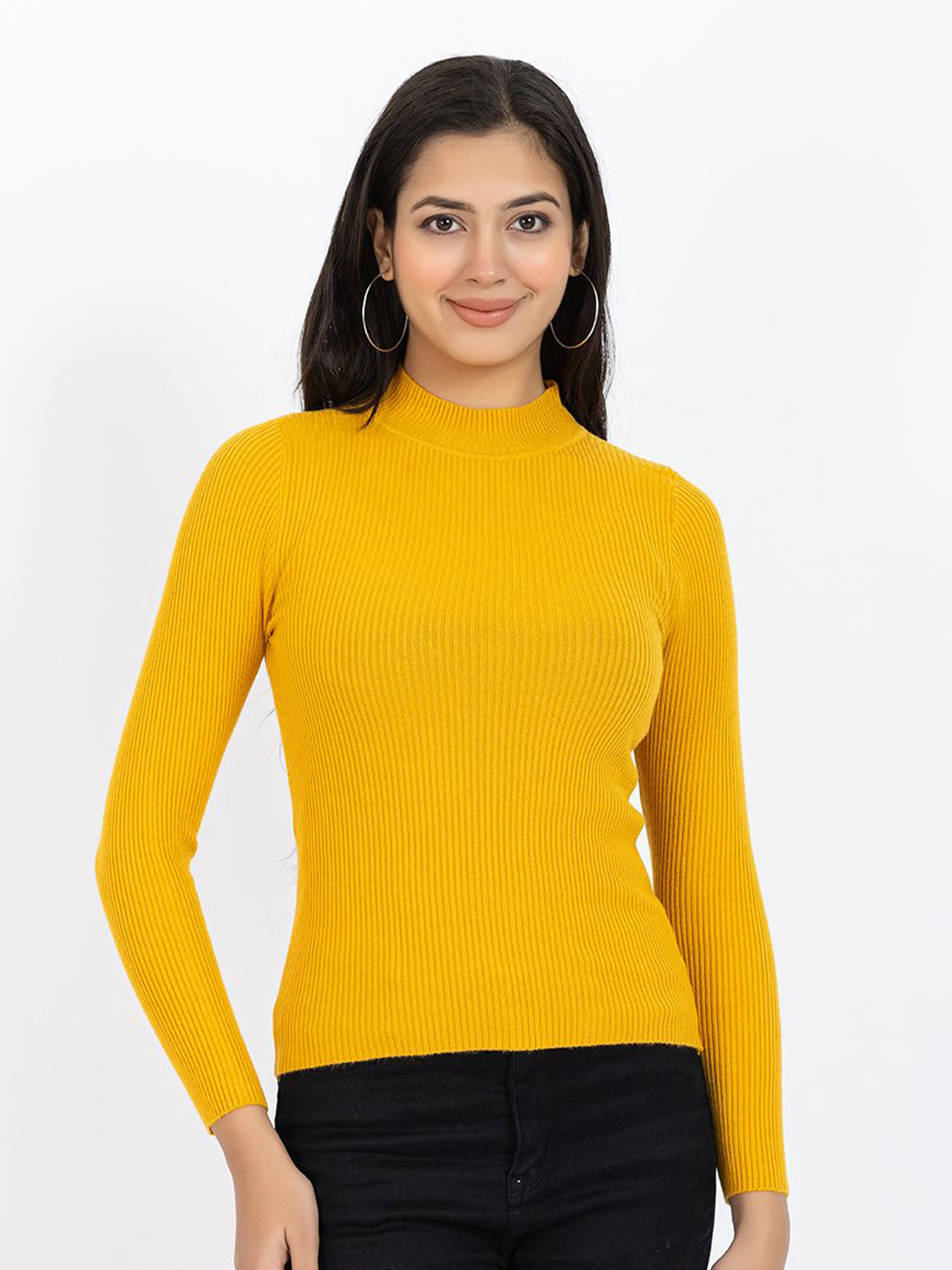 GFO Women Woollen High Neck Top