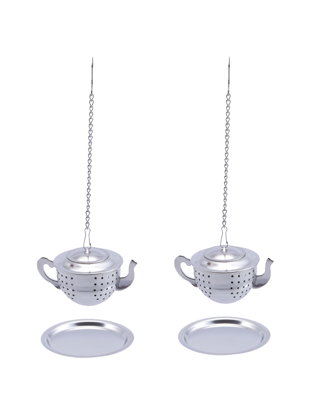 NATURALLY YOURS Silver-Toned Steel Colander Strainer