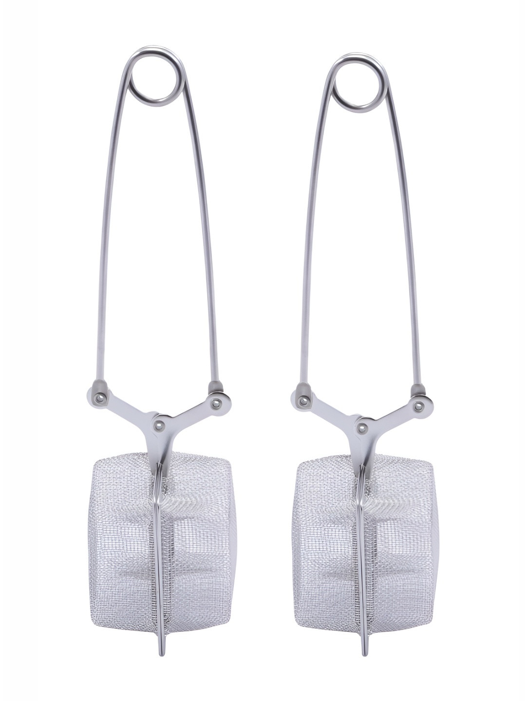 NATURALLY YOURS Set of 2 Stainless Steel Square Tea Strainer