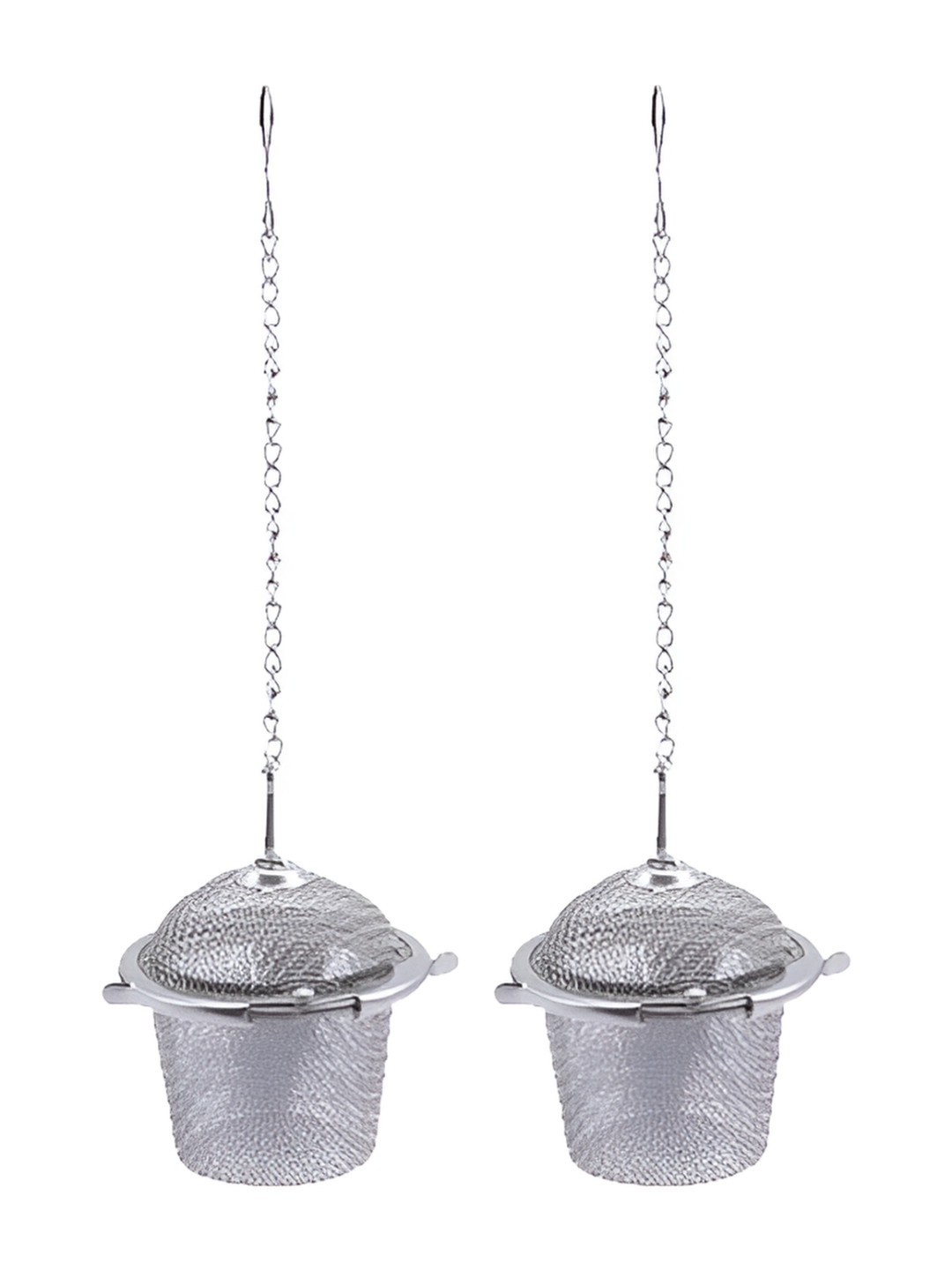 NATURALLY YOURS Set of 2 Stainless Steel Tea Strainers