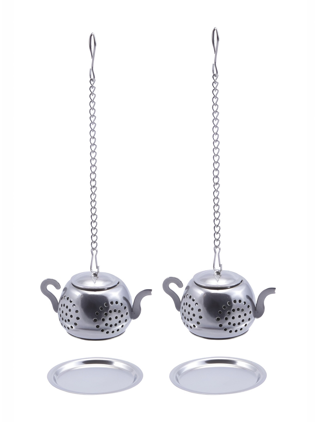 NATURALLY YOURS Set of 2 Stainless Steel Tea Strainer