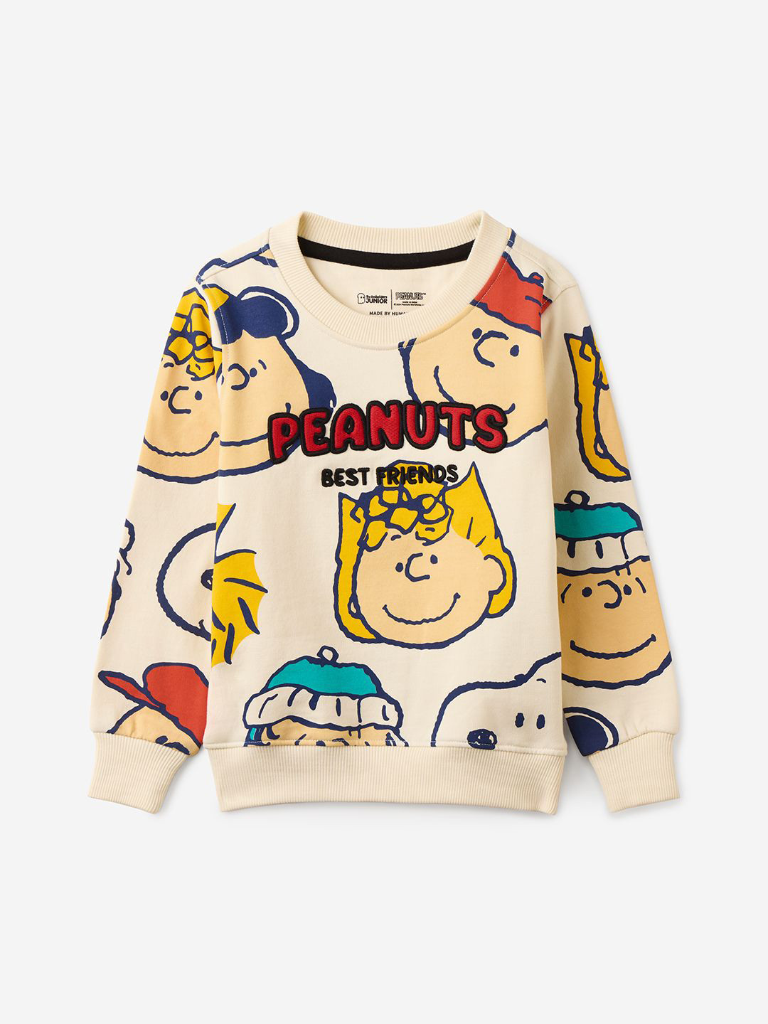 The Souled Store Boys Printed Peanuts: Best Friends Sweatshirt