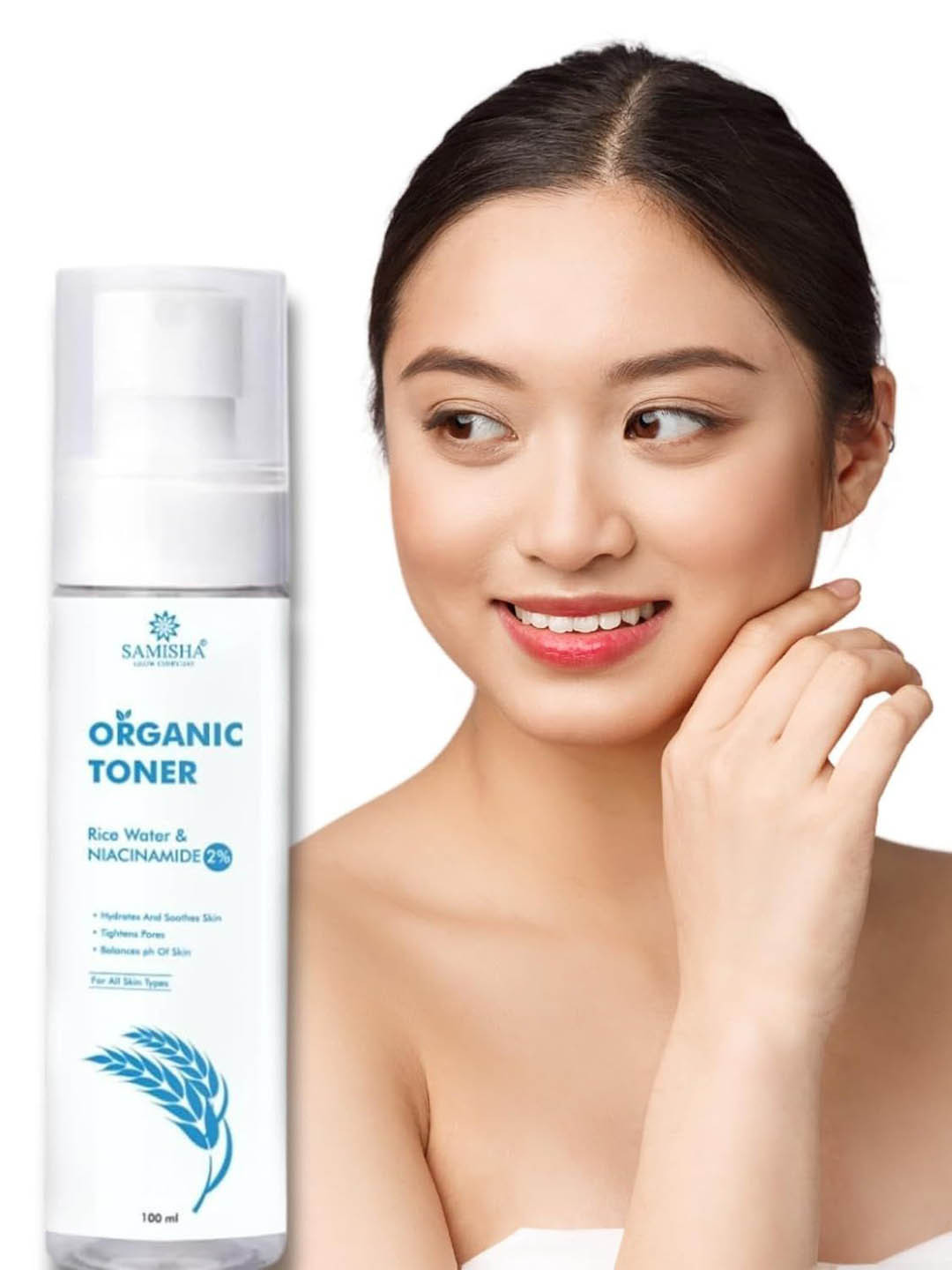 SAMISHA Rice Water Toner With Niacinamide For Pore Tightening - 100 ml