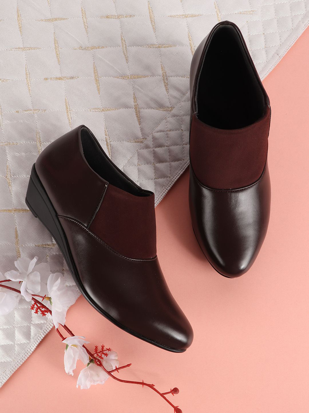 Picktoes Work Wedge Pumps