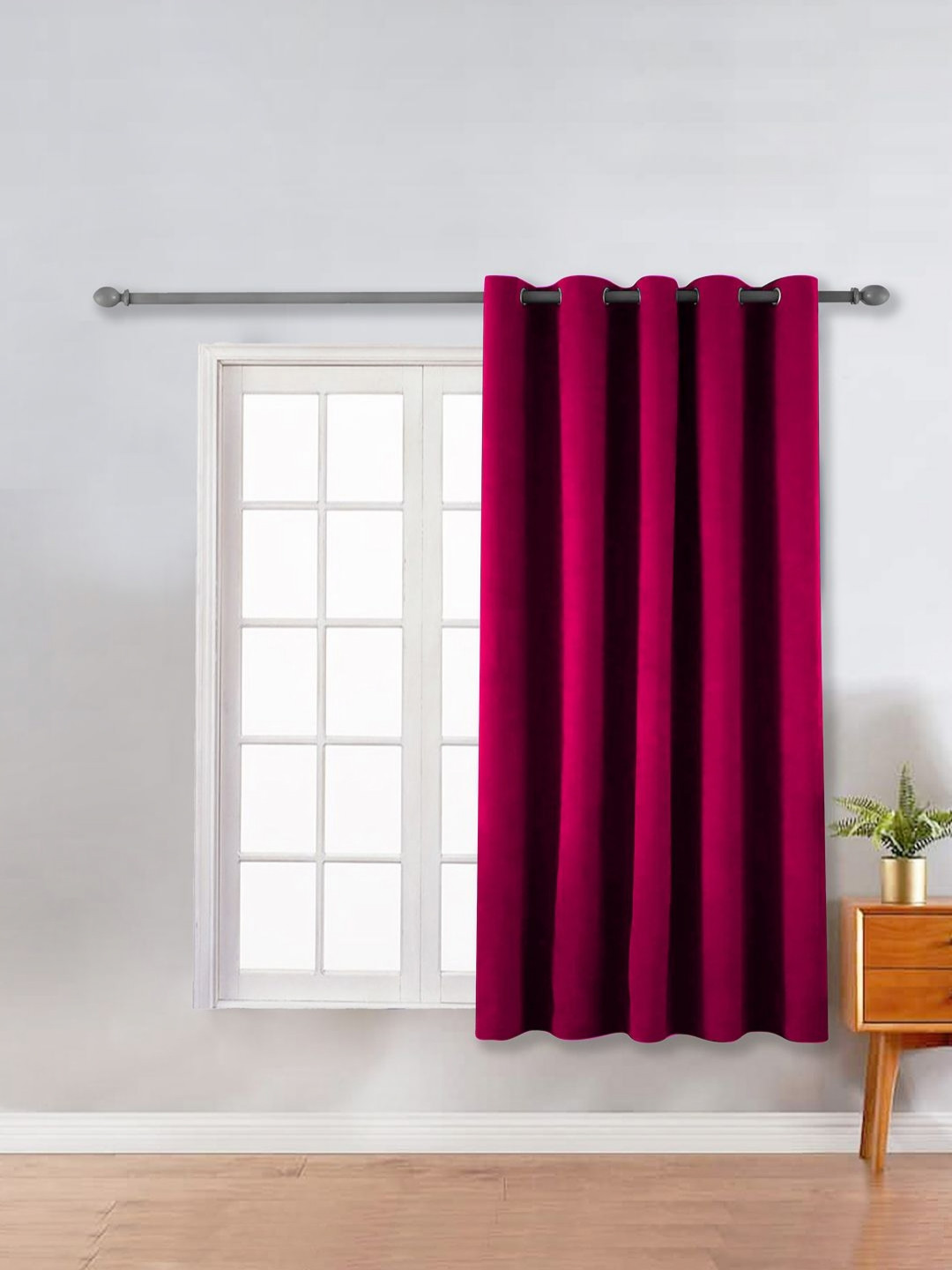 THE CONVERSION Magenta Room Darkening Window Curtain
