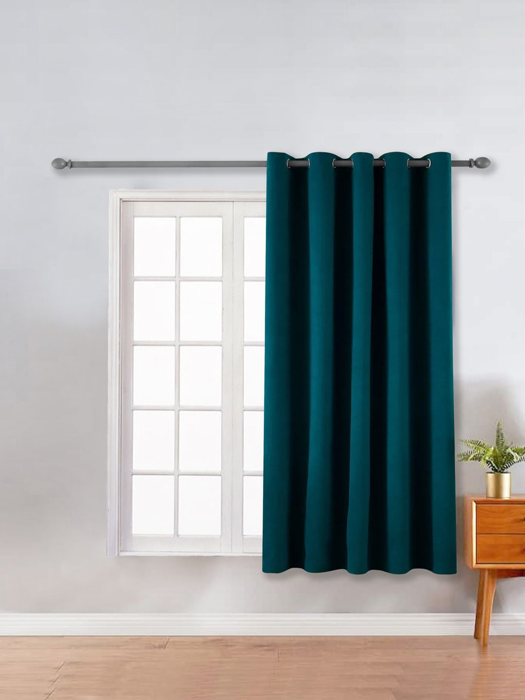 THE CONVERSION Teal Room Darkening Window Curtain