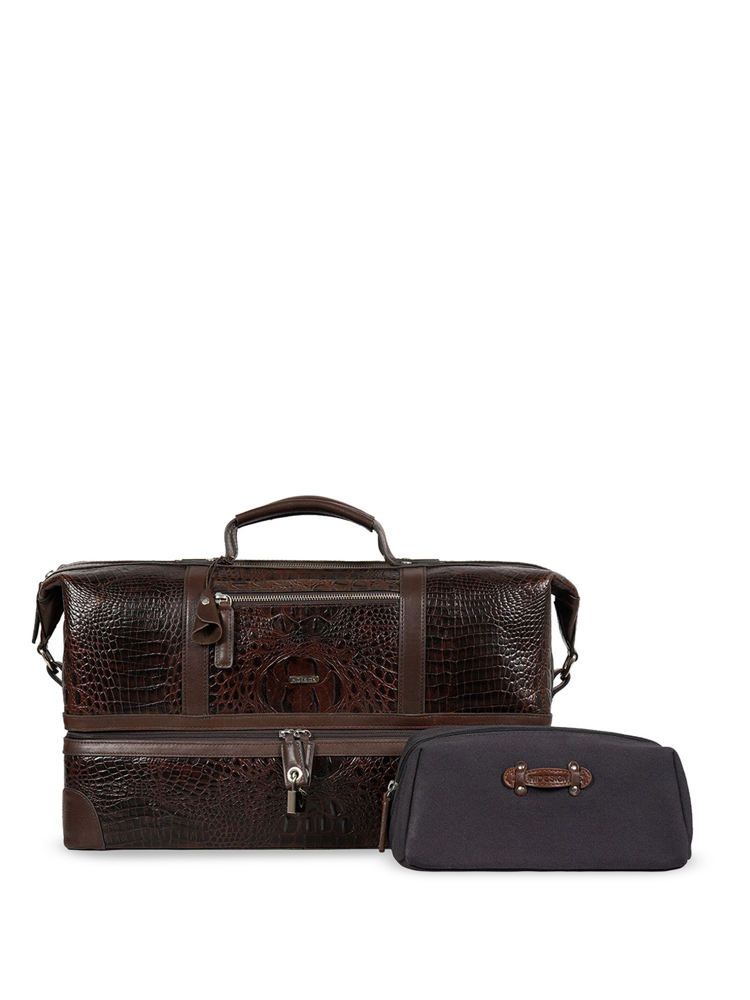 Hidesign Textured Large Casual Duffel Bag