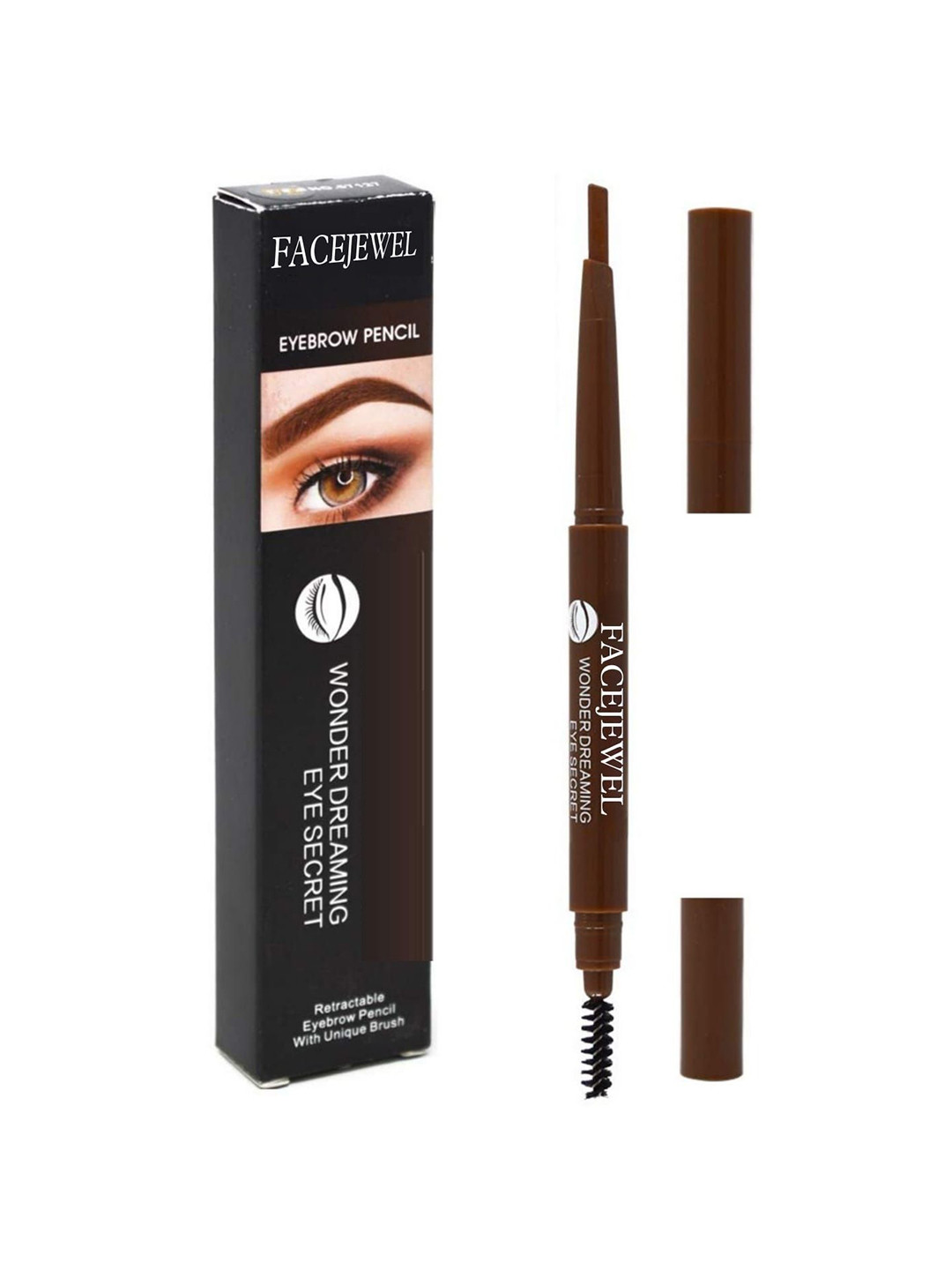 Facejewel Retractable Eyebrow Pencil - Brown
