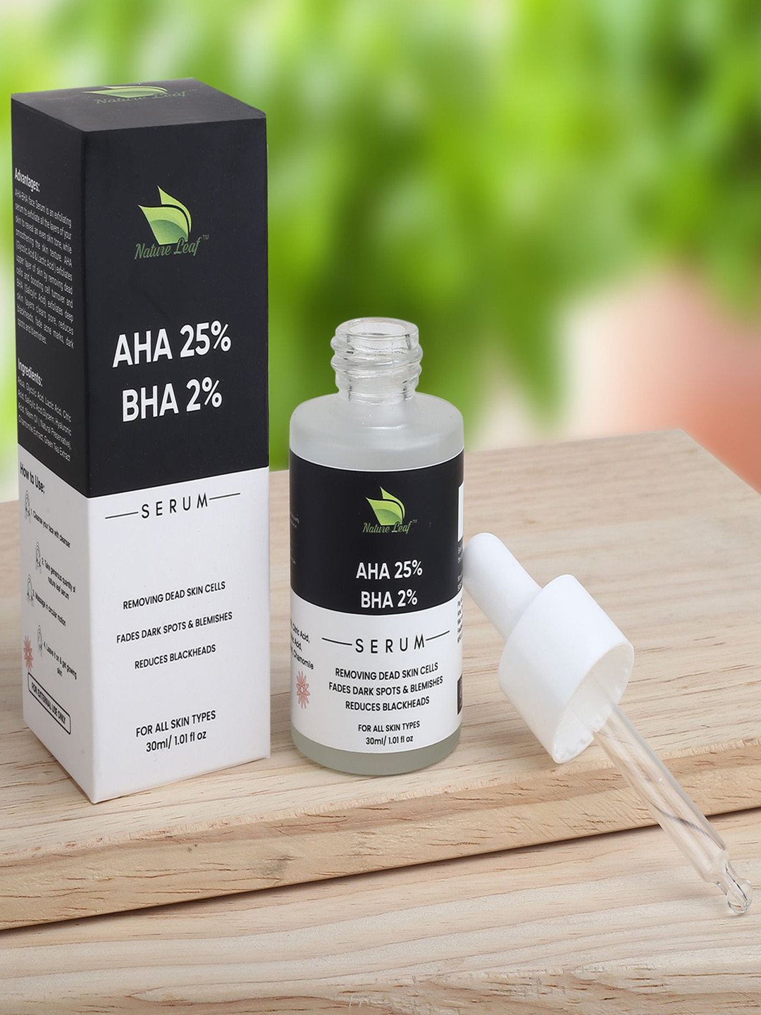 Nature Leaf Removing Dead Skin Cells 25% Aha And 2% Bha Face Serum- 30 ml