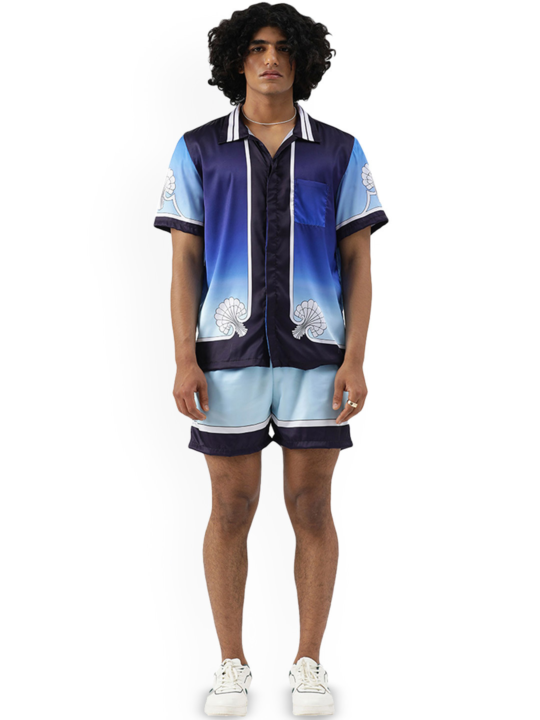 CLUBHAVANA Sun & Sand Men High Rise Relaxed Fit Premium Soft Satin Short