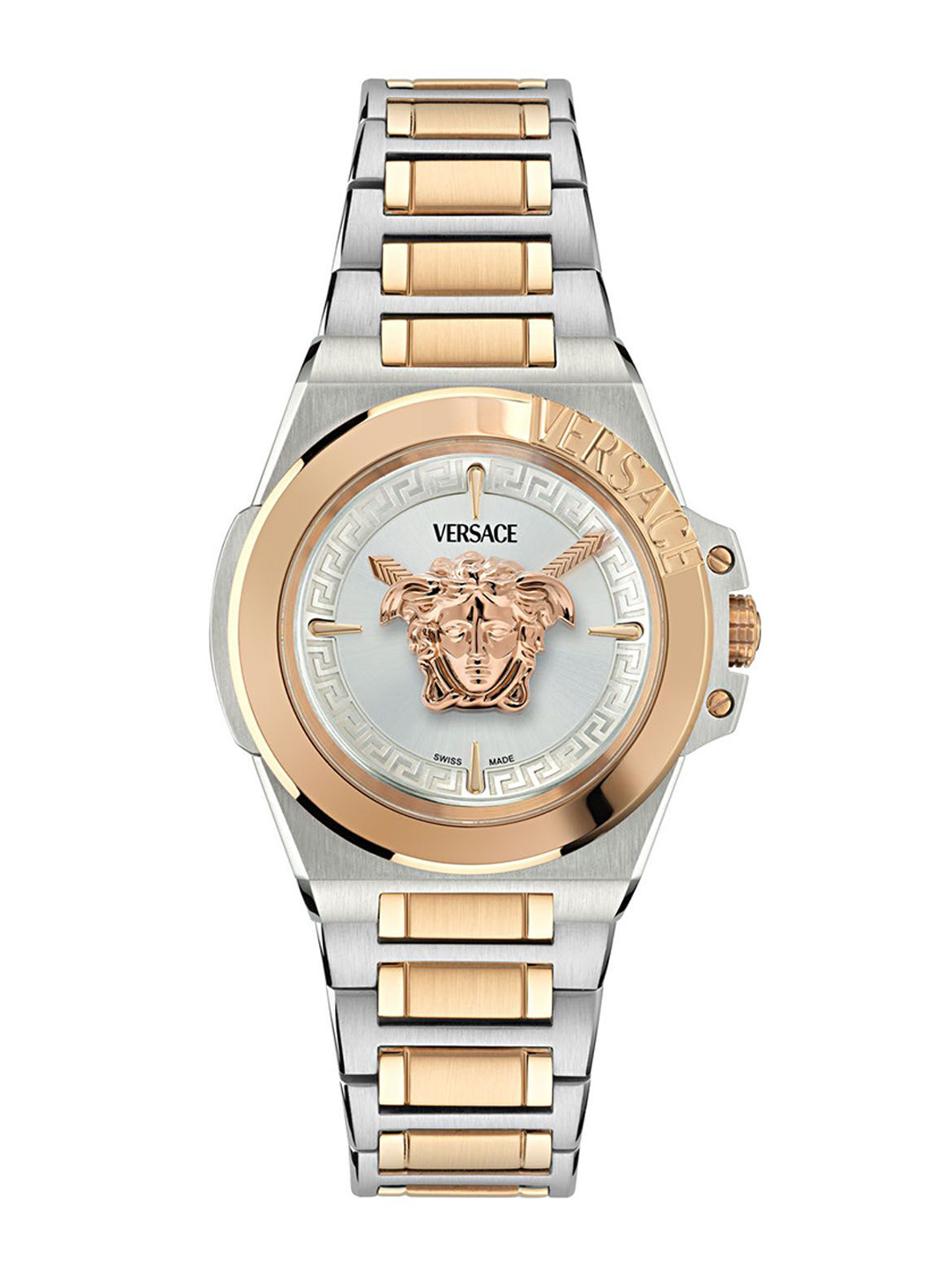Versace Women Hera Round Dial & Bracelet Style Straps Analogue Watch VE8D00424