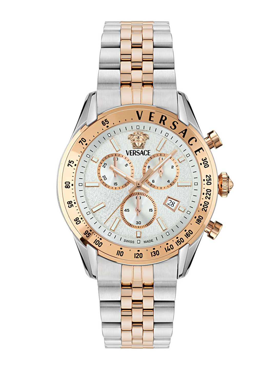 Versace Men Chrono Master Dial & Stainless Steel Bracelet Style Analogue Watch VE8R00424