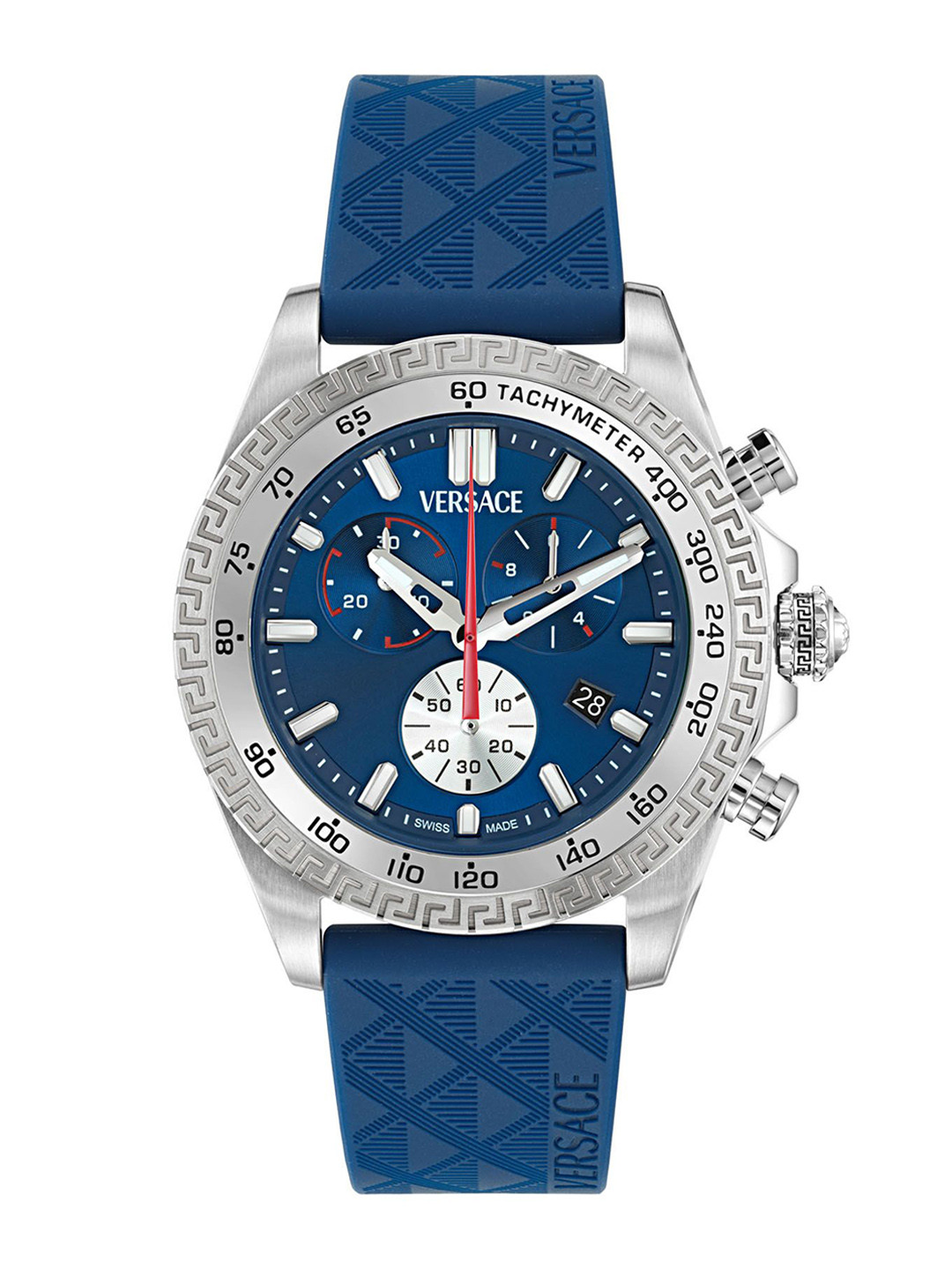 Versace Men Chrono X Patterned Dial & Straps Analogue Watch VE9K00124