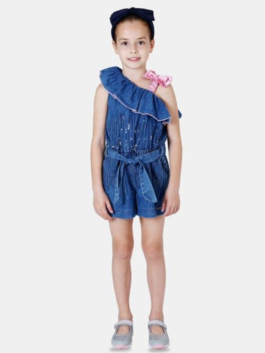 One Friday Girls Blue Denim Jumpsuit