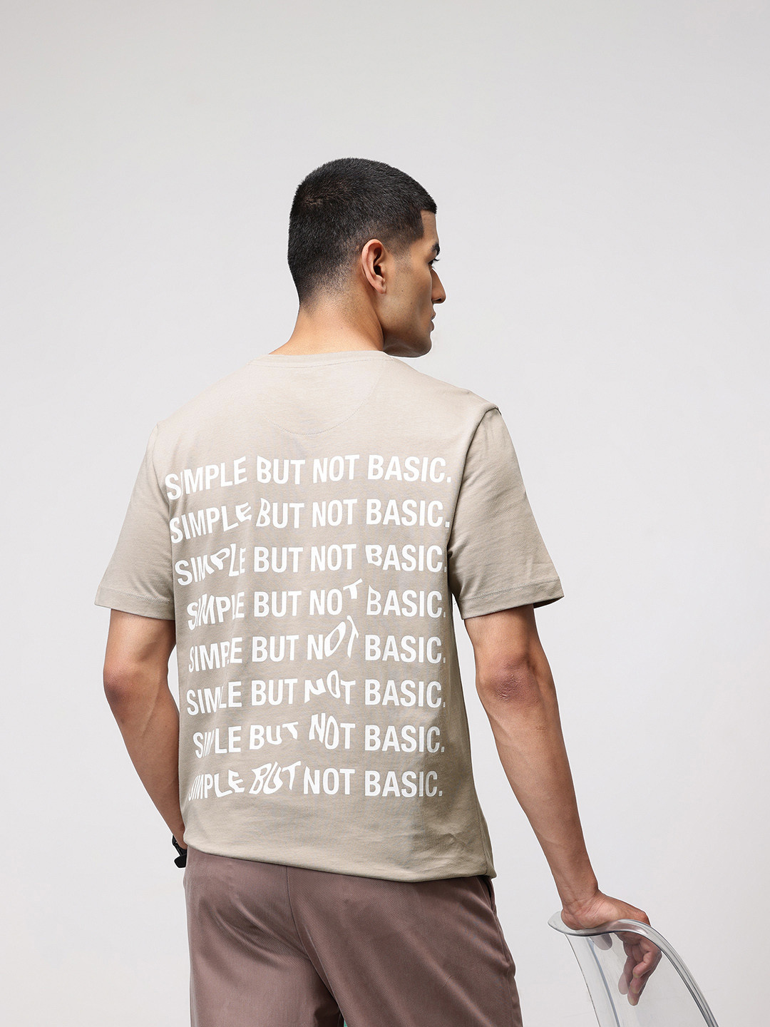 ether Shaman Printed Drop-Shoulder Sleeves Organic Cotton T-shirt