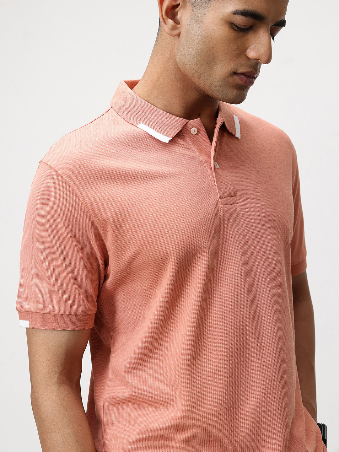 ether Contrast Collar Classic Fit Organic Cotton T-shirt