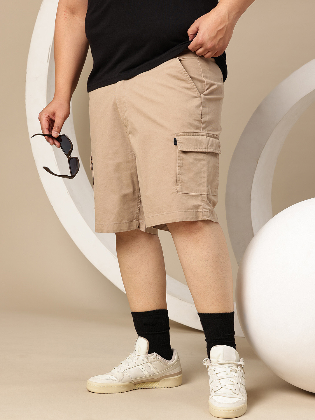 Sztori Men Plus Size Cargo Shorts