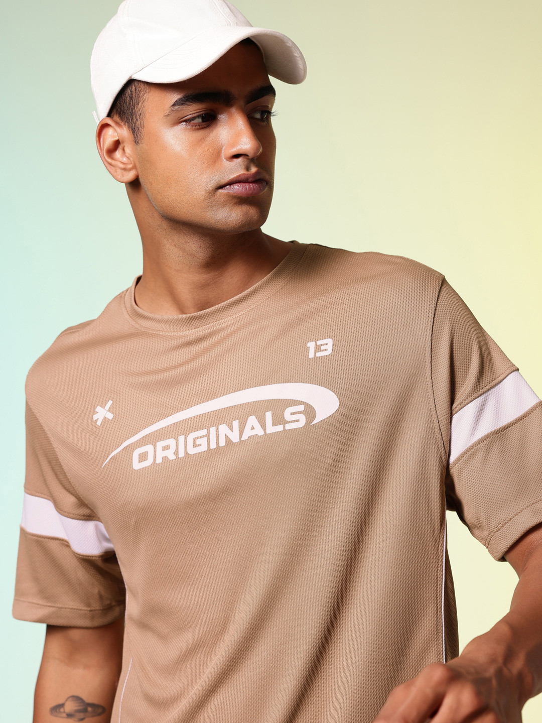 HRX by Hrithik Roshan Retro Rapid-Dry Typography Printed Running T-shirt